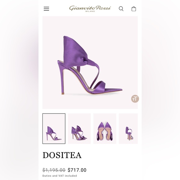 Gianvito Rossi Dositea Satin Heel - Picture 4 of 4